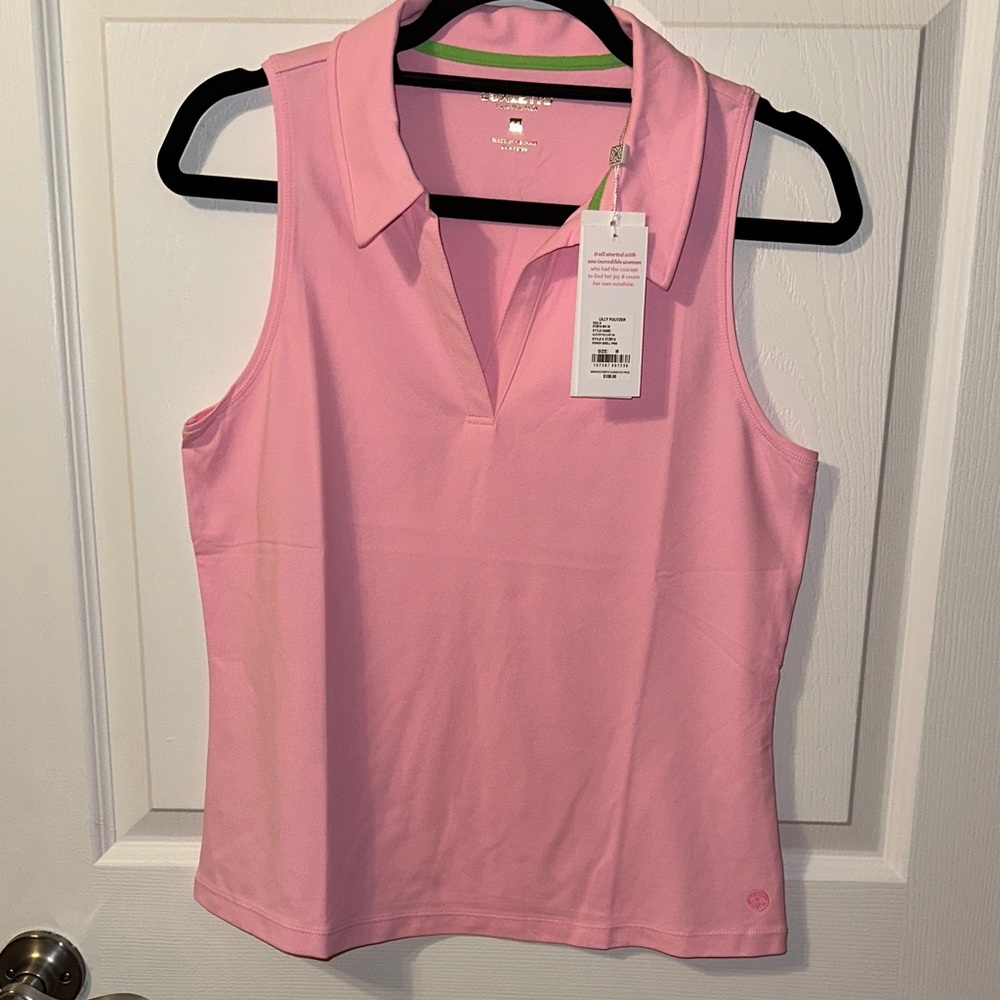 🆕 Alisten Sleeveless Pink Polo 🆕